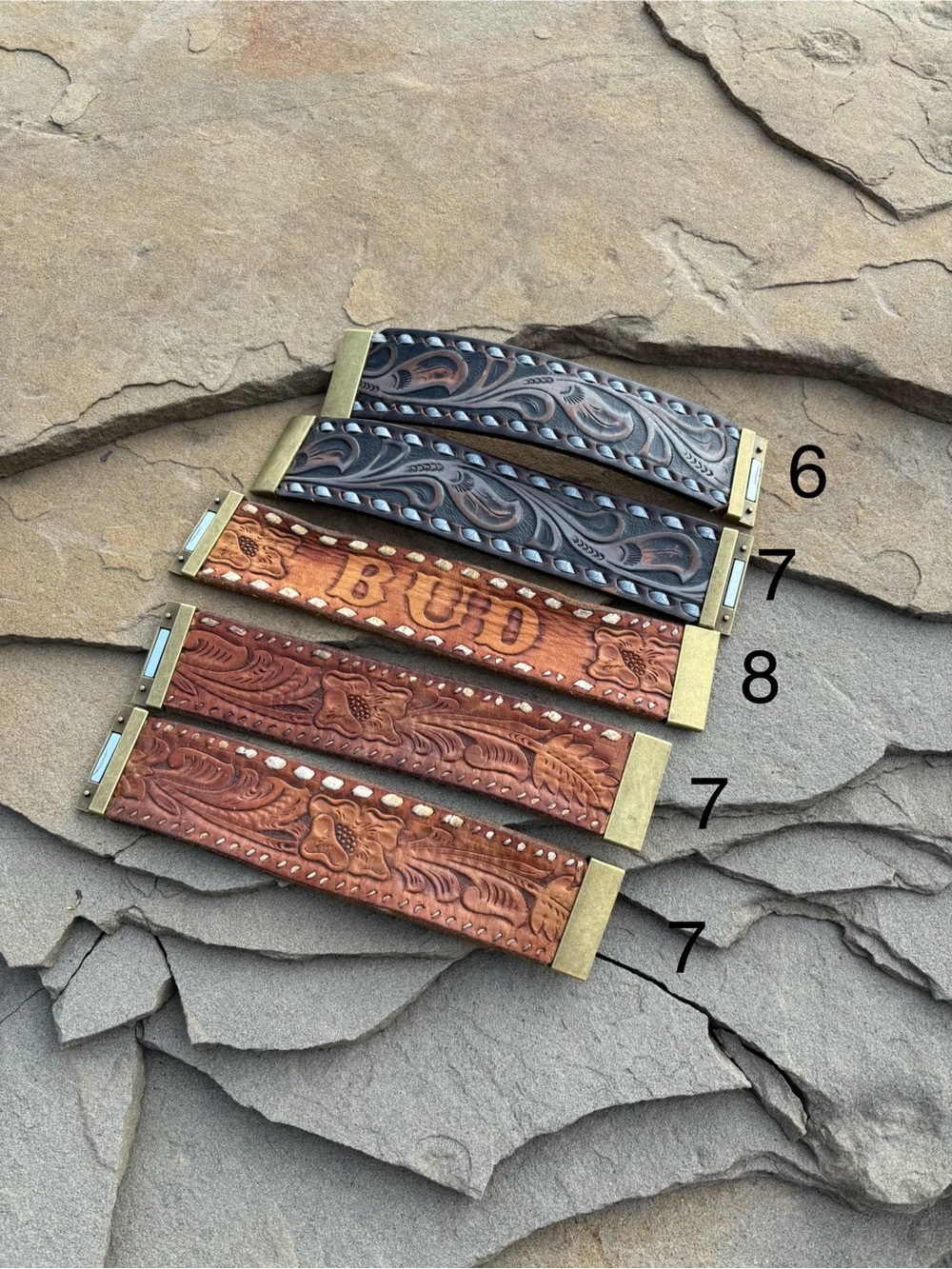 Vintage Western belt bracelets